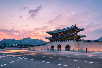 Gyeongbok-paleis in de Stad van Seoel, Zuid-Korea