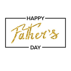 Happy fathers day handwritten lettering