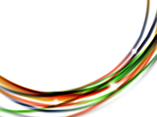 Glossy wave, coporate business brochure identity design