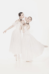 Obraz na płótnie Canvas Romantic Beauty. Retro Style ballerinas
