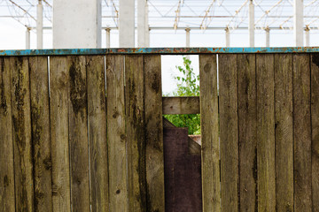 Old shabby wooden fence background