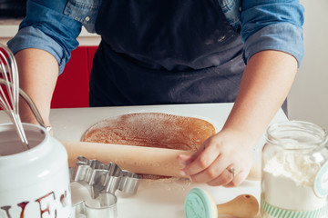 Making A Dough For Gingerbread Cookies