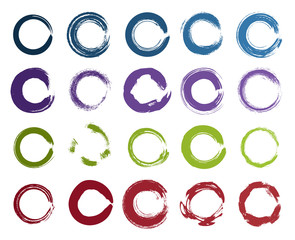 grunge circle collection