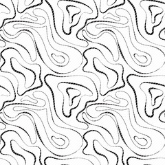 Monochrome elegant seamless pattern