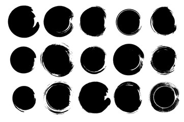 grunge circle collection