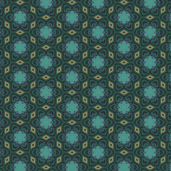 Fabric pattern design or interior wallpaper pattern.