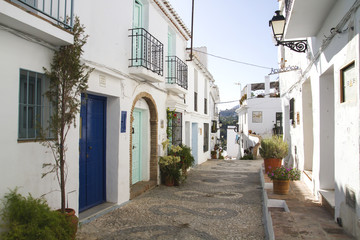 Fototapeta na wymiar charming andalusian street