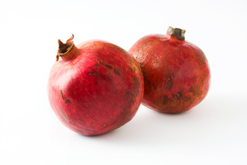 Pomegranate isolated on white background

