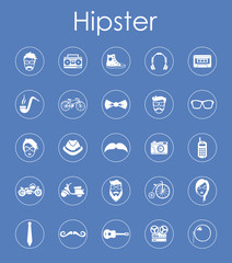 Set of hipster simple icons