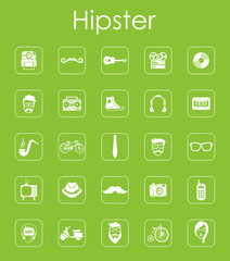 Set of hipster simple icons