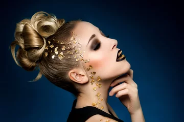 Ombre Lippen Glamour Make-up (Verena Narnhofer - Modelpage) © Lumixera
