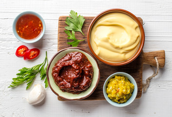 various dip sauces