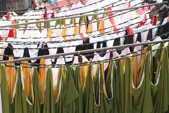 Dhobi Ghat is known as the world's largest outdoor laundry (clothing)