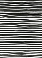 Fototapeta premium Ink Seamless Line Pattern. Abstract print with brush strokes. Monochrome hand drawn texture. Artistic tileable black and white background.