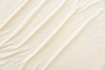 Wrinkled bed sheet