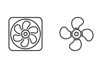 Fototapeta premium Fan - vector icon.