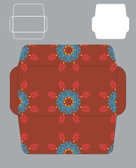 цветочные округлые узоры