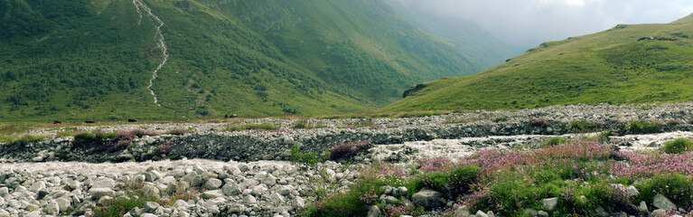 River in the Caucasus mountains