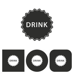 Bottle cap - vector icon.
