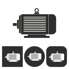 Electric motor - vector icon.