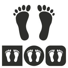 Foot - vector icon.