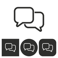 Fototapeta premium Communication bubble - vector icon.