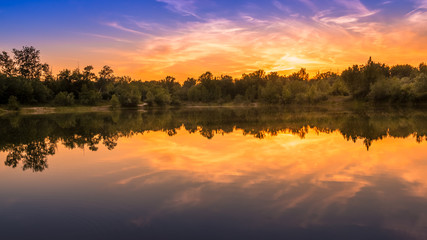 Obraz premium Beautiful sunset, Slovakia