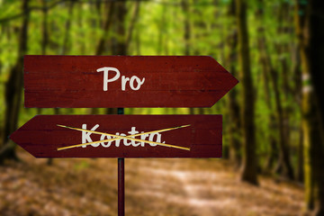 Schild 104 - Kontra