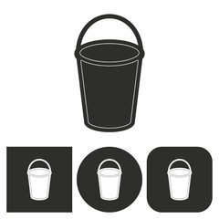 Bucket - vector icon.