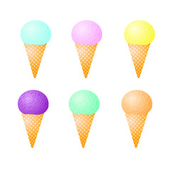 color ice-cream