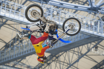 Rider at the FMX - Freestyle Motocross