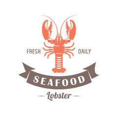 lobster vector emblem