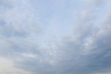 Obraz premium Sky, Bright Blue, Orange And Yellow Colors Sunset. Instant