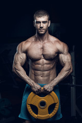 Male bodybuilder, fitness model