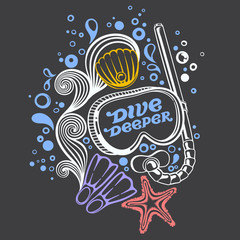 Composition on the Underwater and Diving