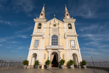 Fototapeta na wymiar Catholic Penha Church on the Mountaun in Rio de Janeiro, Brazil