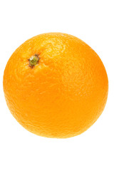 Ripe orange on white background