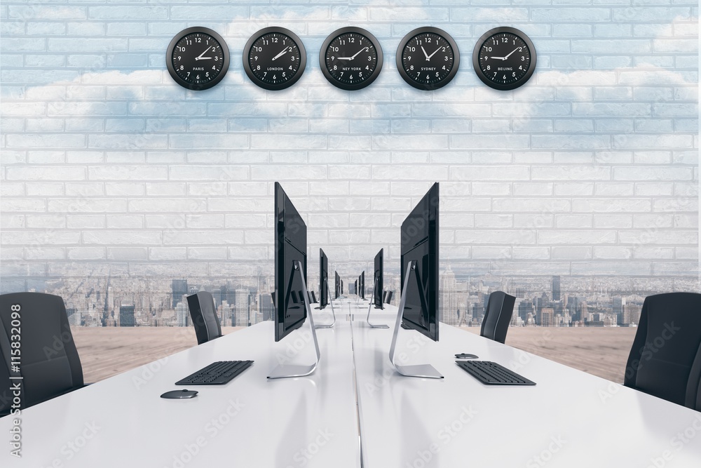 Poster composite image of open space
