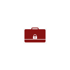 Icon of secured briefcase