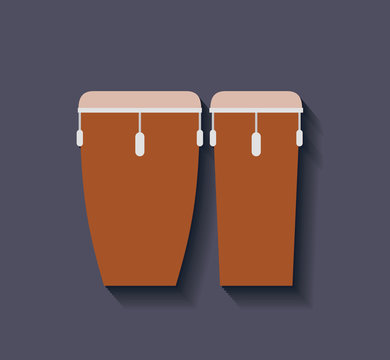 timbal instrument isolated icon design, vector illustration  graphic 