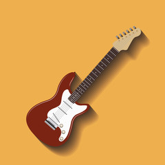 Obraz premium guitar electric isolated icon design, vector illustration graphic 