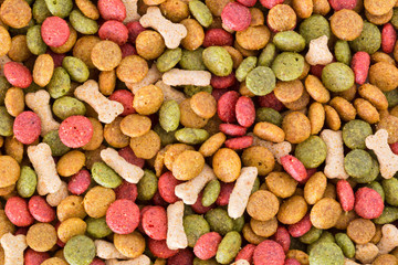 Dog food pellets