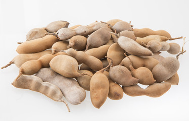Tamarind isolated on white background
