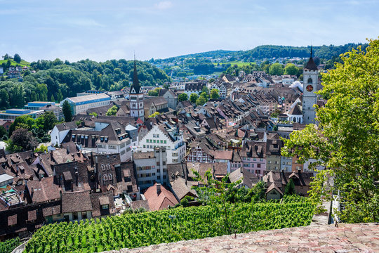 View of Schaffhausen from Munot fortress