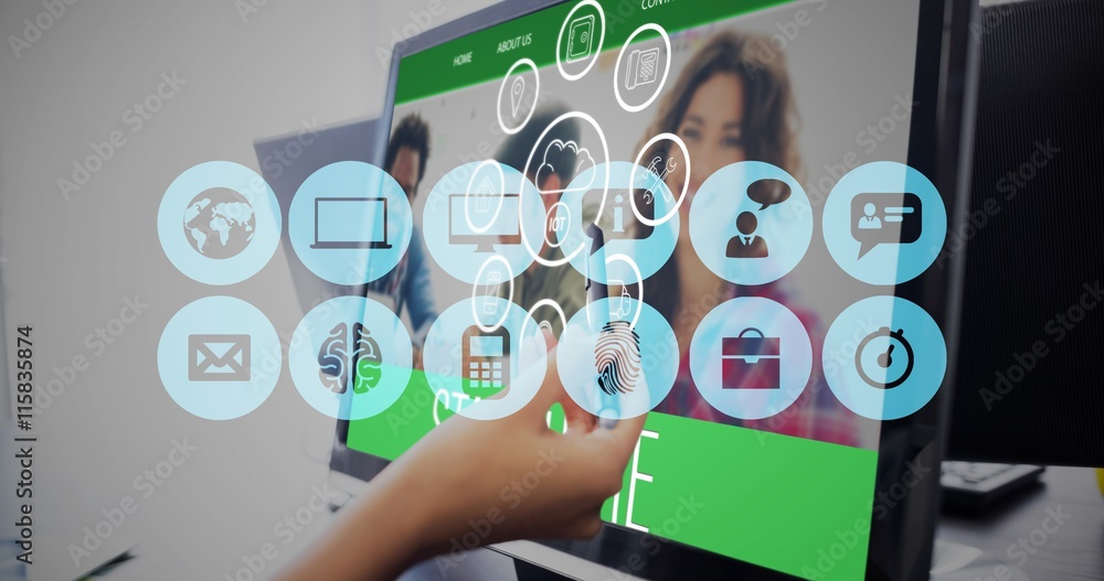 Poster composite image of smartphone apps icons