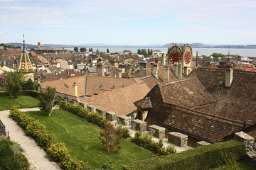 Rooftops of old Neuchatel - 115835822