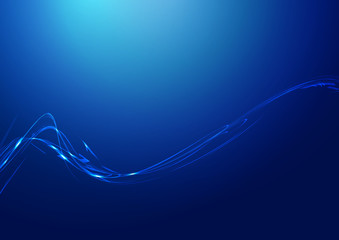 Abstract Lines Blue Background