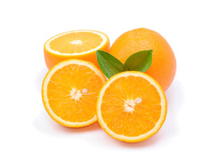 Orange fruit isolate on white background