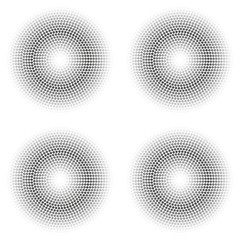 Seamless background. The depicted circles of different grey shades on a white background