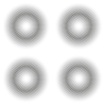 Seamless background. The depicted circles of different grey shades on a white background
